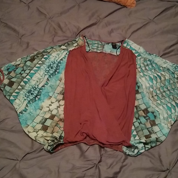 BKE Boutique dolman sleeve wrap top XS - Picture 8 of 16